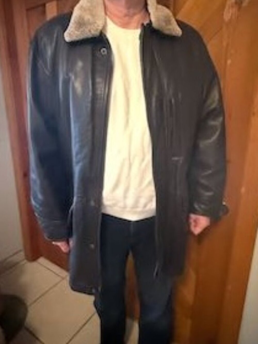 Marc New York Vintage Leather Trench Coat